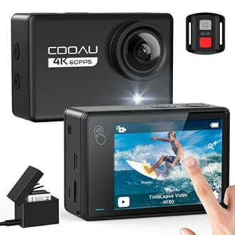 Revisión de la cámara deportiva COOAU 2023: WiFi 4K 24MP con pantalla táctil y estabilizador de imagen mejorado